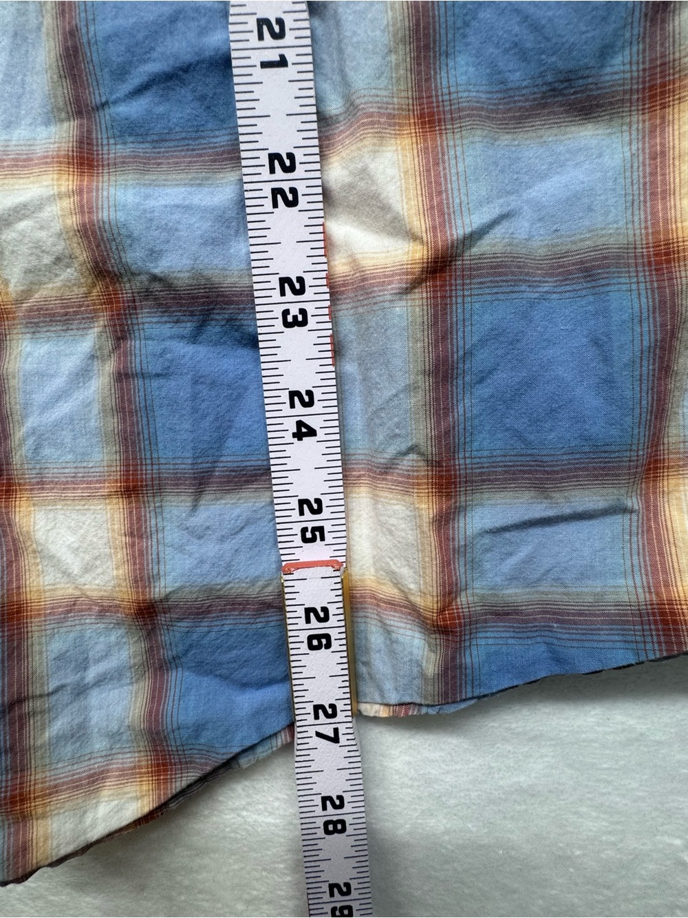 Tommy Bahama Jeans Blue Plaid Short Sleeve Button Front Shirt XL - Picture 6 of 12